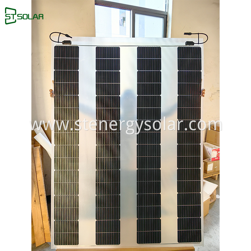 240W transparent flexible solar panel